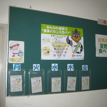 札幌市内小学校、青果店・スーパー青果コーナーにおけるオリジナルポスターの掲出