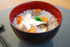 徳島県の郷土料理　そば米雑炊